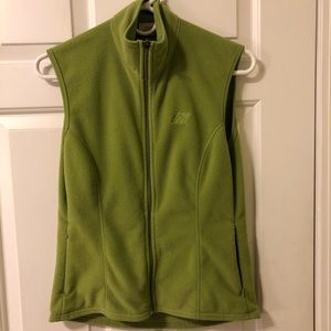 Eastern Mountain Sports fleece vest, wmn XS, green